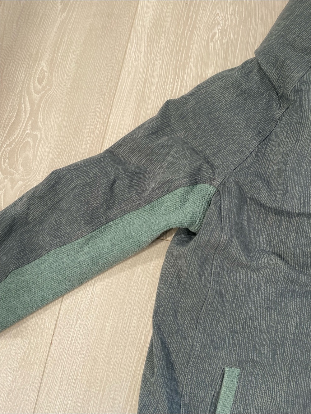 Lululemon To Class Jacket Burlap Texture Deep Shore Earl Grey Green size 6 - Picture 6 of 16